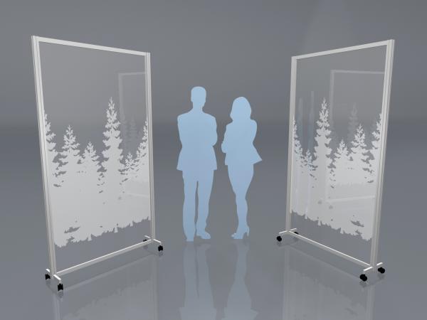 Safety Divider w/ Optional Vinyl Graphic